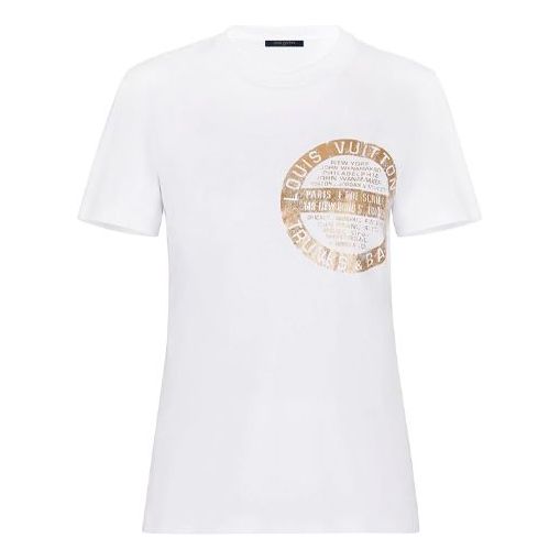 Louis Vuitton x Supreme White 2017 LV Monogram T-Shirt S