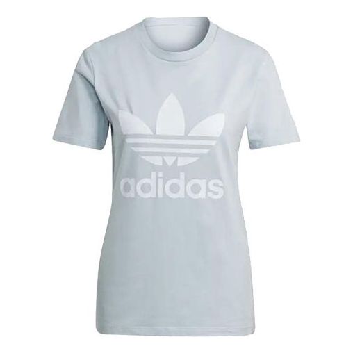 Sports Logo adidas Tee - WMNS) CREW KICKS Sleeve Trefoil Printing Short originals