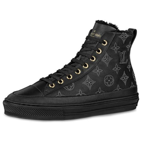 Louis Vuitton black Leather LV Skate Sneakers