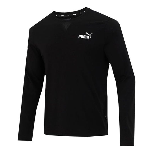 PUMA Logo Print Training Breathable CREW Neck Round Sports T sleeve - KICKS Sh Long