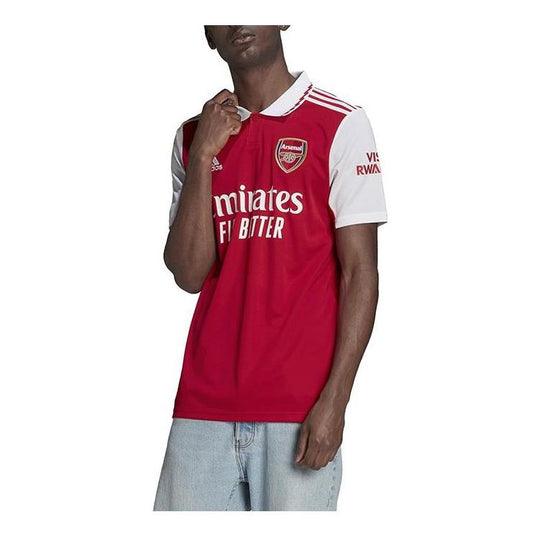 Men's adidas Alphabet Logo Embroidered Short Sleeve Soccer/Football Jersey SW Fan Edition Arsenal Red H35903