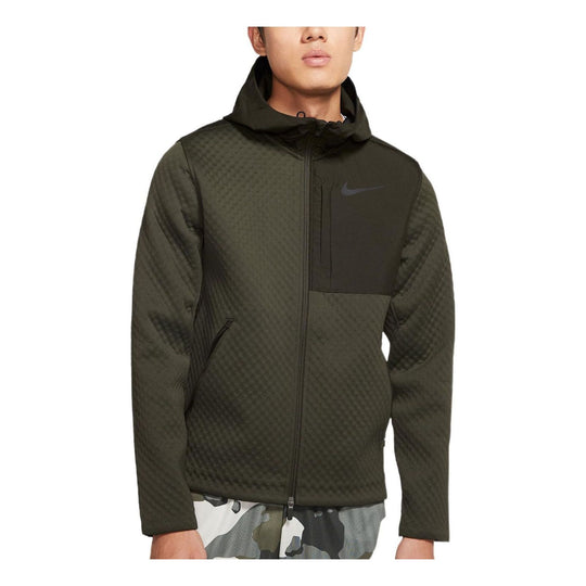 Nike padded hooded logo jacket 'Olive' BV3999-355-KICKS CREW