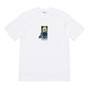 Supreme SS19 Ghost Rider Tee White SUP-SS19-701 T-shirt - KICKSCREW
